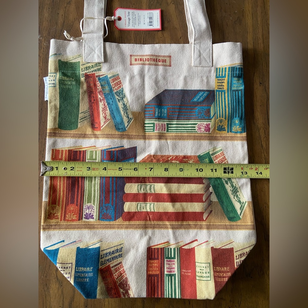 NWT Cavallini & Co. Bibliotheque tote - Picture 9 of 11